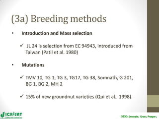 Groundnut improvement: Use of genetic and genomic tools