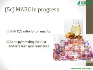 Groundnut improvement: Use of genetic and genomic tools