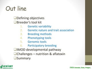 Groundnut improvement: Use of genetic and genomic tools