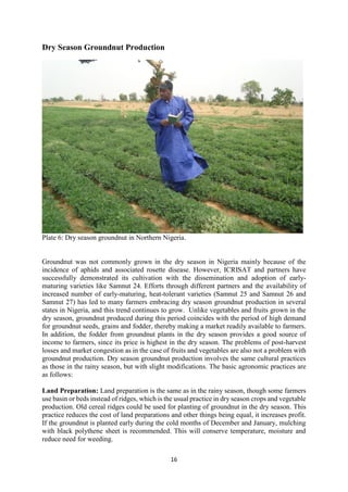 Handbook on improved agronomic practices of groundnut production in North East Nigeria - Feed the Future Nigeria Integrated Agriculture Activity.