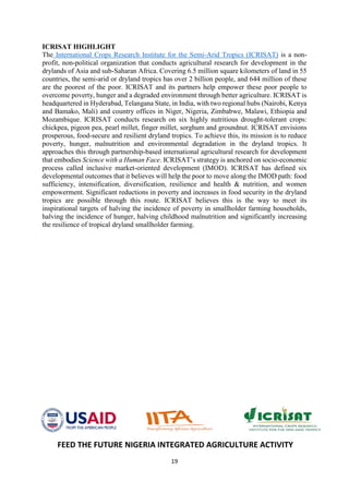 Handbook on improved agronomic practices of groundnut production in North East Nigeria - Feed the Future Nigeria Integrated Agriculture Activity.