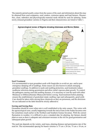 Handbook on improved agronomic practices of groundnut production in North East Nigeria - Feed the Future Nigeria Integrated Agriculture Activity.