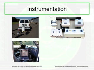 Instrumentation




http://www.cait.rutgers.edu/finalreports/GPR-RU4474.pdf   http://georadar.ids-spa.it/images/new/gpr_products/antennas.gif
 
