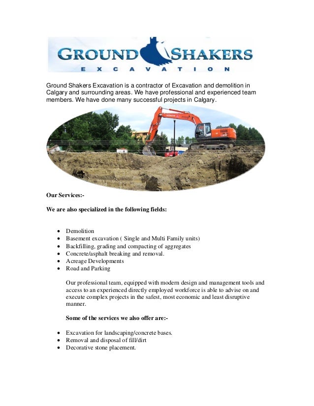 Ground Shakers Excavation