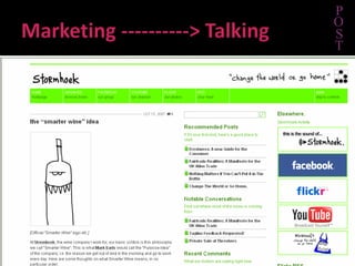 Marketing ----------> TalkingPOST