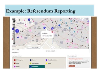 Example: Referendum Reporting
 