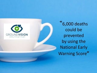 ‟6,000 deaths
could be
prevented
by using the
National Early
Warning Score”
 