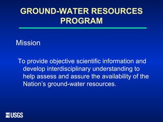 Groundwater Resources Program (Dennehy) | PPT