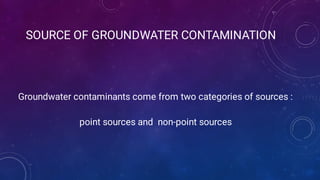 GROUND WATER CONTAMINATION | PDF