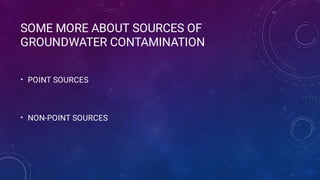 GROUND WATER CONTAMINATION | PDF