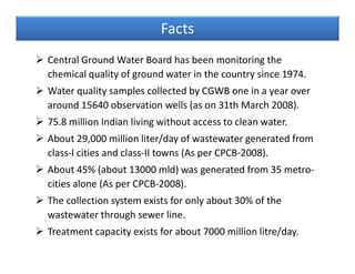 Groundwater contamination status in India: review | PDF