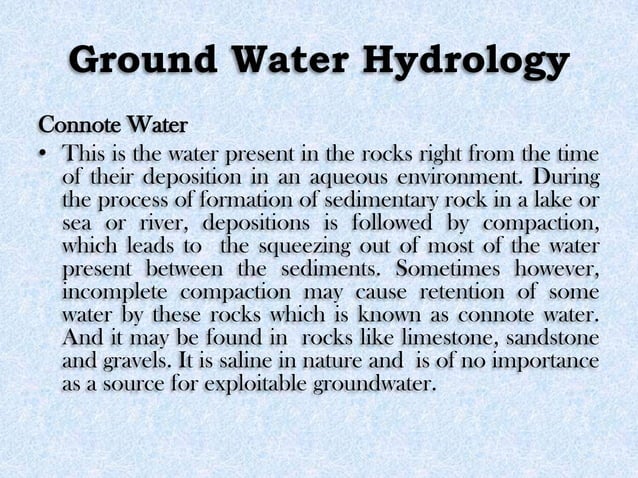 Ground Water Hydrology | PPTX | Chemistry | Science