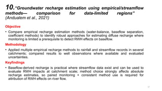 GROUNDWATER RECHARGE THROUGH RAINWATER HARVESTING FOR RIVER FLOW.pptx
