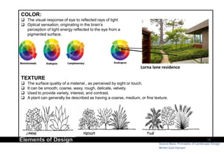 Contrast In Landscape Design Fundamentals of Landscape Design | PPTX