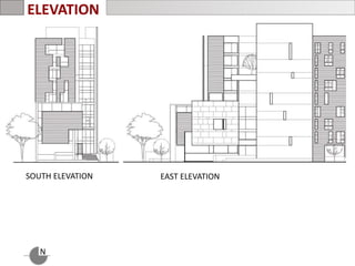 ELEVATION
N
SOUTH ELEVATION EAST ELEVATION
 