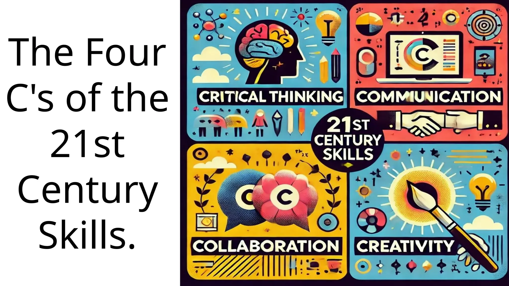 The Four
C's of the
21st
Century
Skills.
 