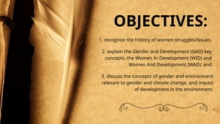 Evolution of Gender and Development: History, Concepts, and ...