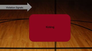 Violation Signals:
Kicking
 