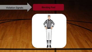 Violation Signals: Blocking Foul
 