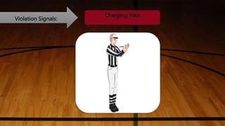 Violation Signals:
Charging Foul
 