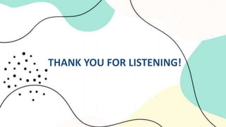 THANK YOU FOR LISTENING!
 