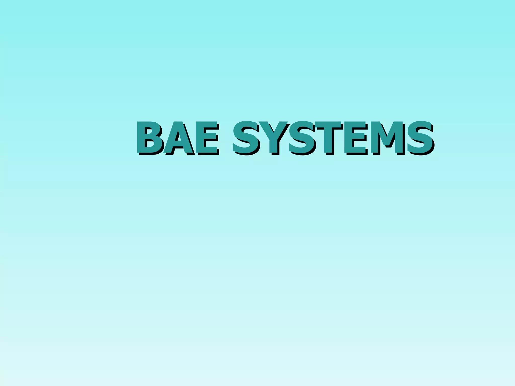 BAE SYSTEMS 