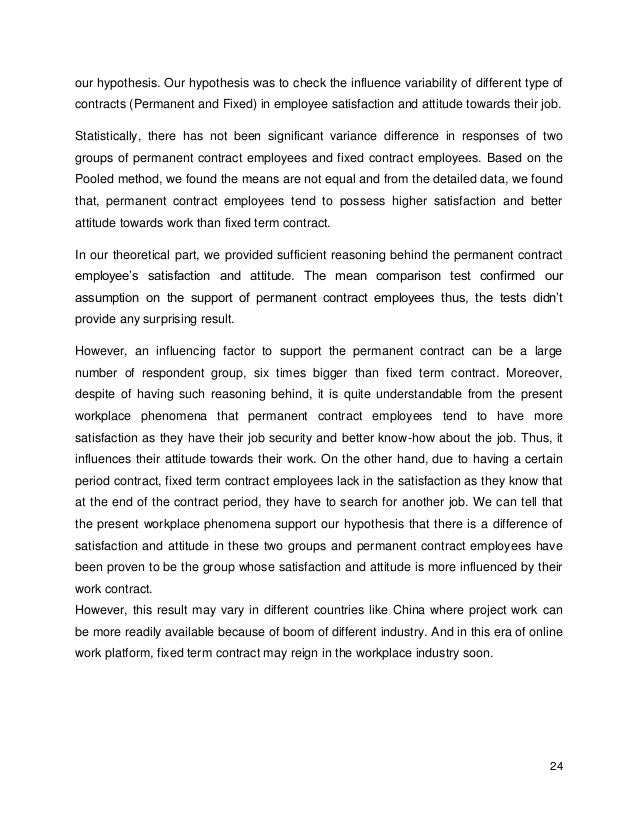 Staff on different contracts for the same work