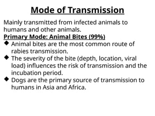 Researchgate How Rabies Is Transmitted Treatment and management of rabies .pptx