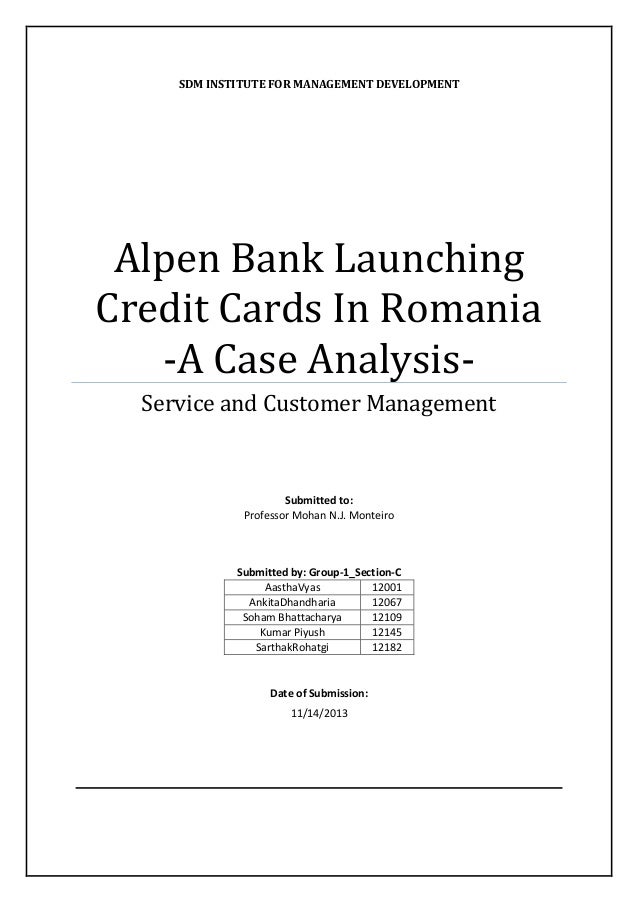 alpen bank launching the credit card Alpen bank: lanzamiento de la tarjeta de crédito en rumania rangan, v kasturi yong, sunru case hbs-4559 economics alpen bank: launching the credit card in romania - teaching note rangan, v kasturi yong, sunru instructor's note. alpen bank launching the credit card Alpen bank: lanzamiento de la tarjeta de crédito en rumania rangan, v kasturi yong, sunru case hbs-4559 economics alpen bank: launching the credit card in romania - teaching note rangan, v kasturi yong, sunru instructor's note.