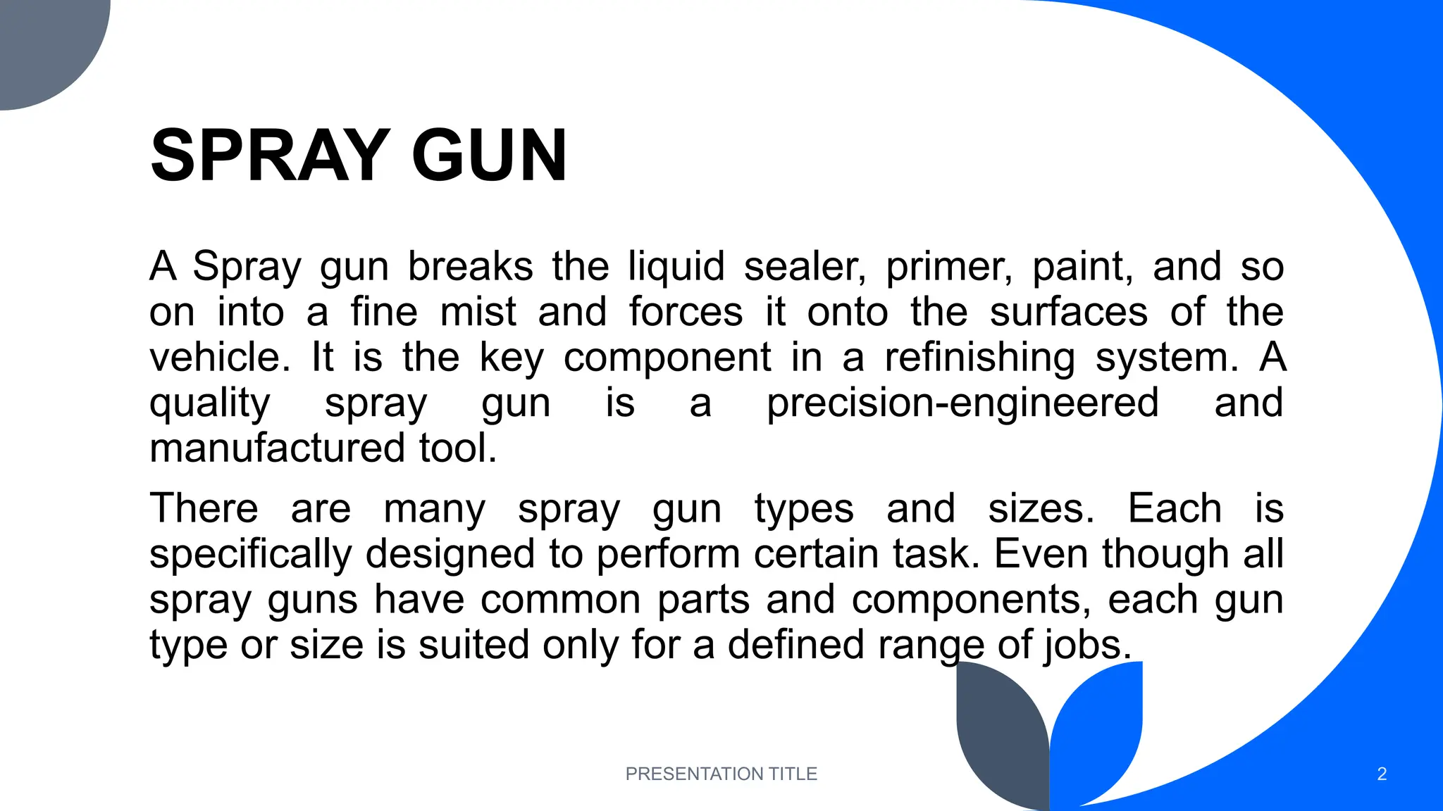 types of spray gun | PPTX