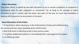 Targeted Enforcement Discretion Comprehensive Overview of Law Enforcement as the First Pillar of the ...