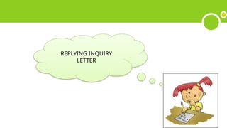 Letter of inquiry- English Correspondence | PPTX