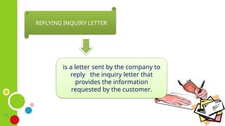 Letter of inquiry- English Correspondence | PPTX