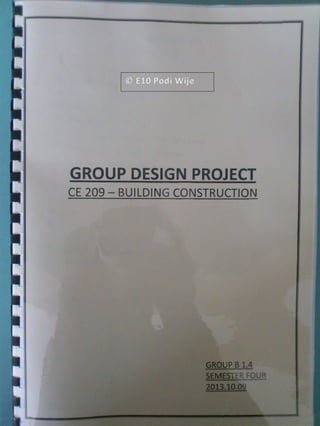 CE209 Group design project