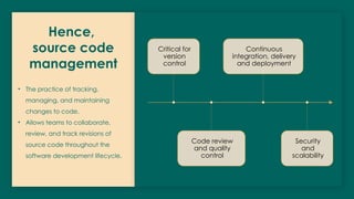 Source code management, SCM system and tools in Devops | PPTX