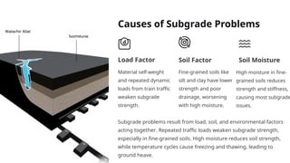 Subkraid Evaluation of Railway Subgrade problems in highway engineering | PPTX