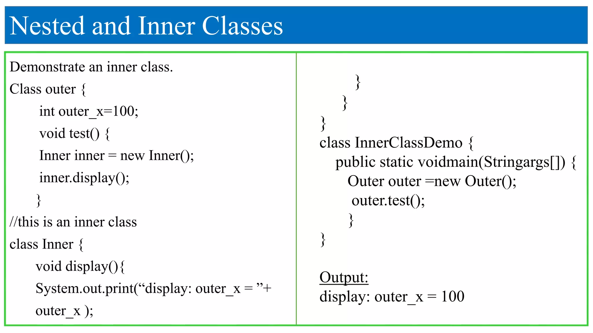 Classes, Objects and Method - Object Oriented Programming with Java | PPTX