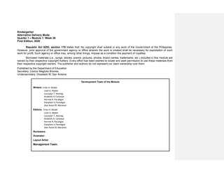 Group 2 kinder module-1 | PDF