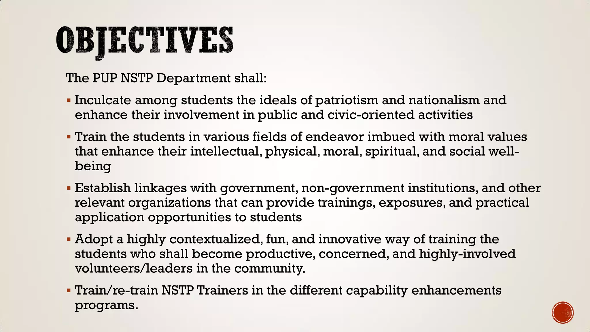 PUP NSTP MISSION AND VISION | PDF | Education