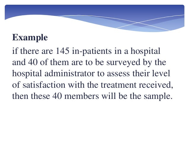 census sampling survey sampling design and types of sample design
