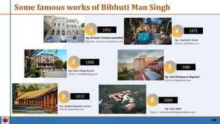 49
Some famous works of Bibhuti Man Singh
Fig: Expo 2000
Source : spacesnepalblog.wordpress.com
Fig : Budhanilkantha school
Source:edusanjal.com
3
4
4
7
1 1
2
Fig :Park village Resort
Source :Hotelbooking.com
3
Fig : Dwarika’s Hotel
Source :dwarikas.com
Fig: Club Himalaya at Nagarkot
Source :tripadvisor.com
4
6
5
Fig: St Xavier's School Jawalakhel
Source :archive.nepalitimes.com
1968
1951
1972
1972
1980
2000
 