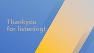 Thankyou
for listening!
 