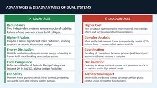 Seismic Force-Resisting Dual Systems: Selection, Comparison ...