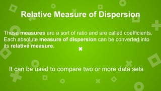 Measure of Dispersion in statistics | PPTX