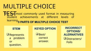 Reportings About Constructing A Multiple Choice Test A Mct Pptx Reportings About Constructing A Multiple Choice Test A Mct Pptx