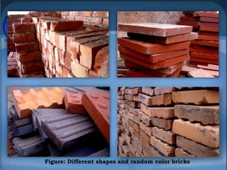 Figure: Different shapes and random color bricks

 