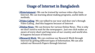 Internet in Bangladesh | PPTX