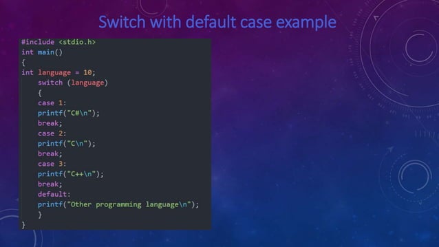 Switch Case in C Program | PPTX