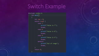 Switch Case in C Program | PPT
