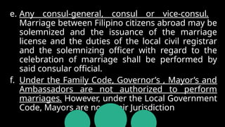 Consular Code Comprehensive Overview of the Family Code of the Philippines and ...